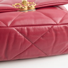 Chanel Small 19 Dark Red 28 Series