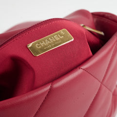 Chanel Small 19 Dark Red 28 Series