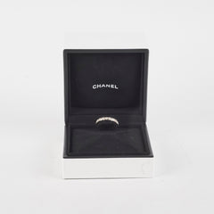 Chanel Coco Crush Ring Mini Model White Gold Diamond Size 55 HOLD AV