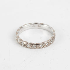 Chanel Coco Crush Ring Mini Model White Gold Diamond Size 55 HOLD AV