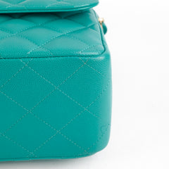 Chanel Jumbo Classic Flap Caviar Turquoise - Sereis 23