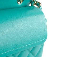 Chanel Jumbo Classic Flap Caviar Turquoise - Sereis 23