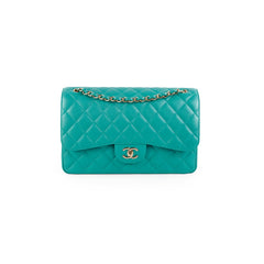 Chanel Jumbo Classic Flap Caviar Turquoise - Sereis 23