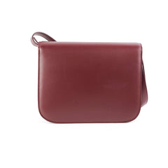 Celine Medium Box Burgundy Crossbody Bag