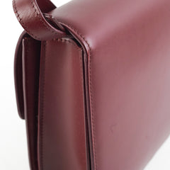 Celine Medium Box Burgundy Crossbody Bag