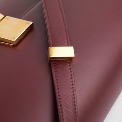 Celine Medium Box Burgundy Crossbody Bag