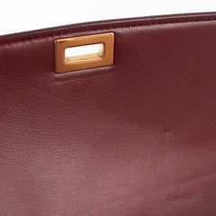 Celine Medium Box Burgundy Crossbody Bag