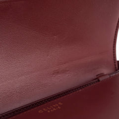 Celine Medium Box Burgundy Crossbody Bag