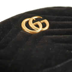 Gucci Marmont Black Velvet Belt Bag