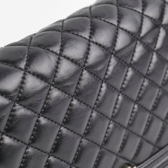 Chanel Quilted Old Medium Boy Black