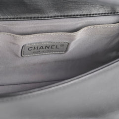 Chanel Quilted Old Medium Boy Black