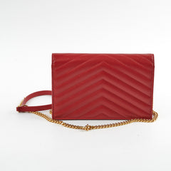 Saint Laurent Red Envelope Wallet On Chain