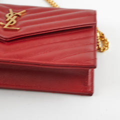 Saint Laurent Red Envelope Wallet On Chain