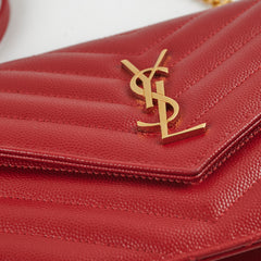 Saint Laurent Red Envelope Wallet On Chain