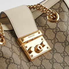 Deal of The Week - Gucci Small Padlock Shoulder Bag GG Supreme/White