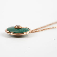 Cartier Amulette de Cartier Necklace Malachite with Diamond XS Model