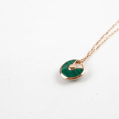 Cartier Amulette de Cartier Necklace Malachite with Diamond XS Model