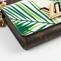 Louis Vuitton Palm Twist Wallet On Chain Green/Monogram