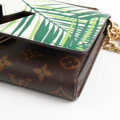 Louis Vuitton Palm Twist Wallet On Chain Green/Monogram