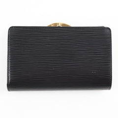 Louis Vuitton Epi French Purse Wallet Black