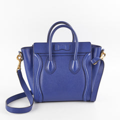 Celine Luggage Nano Blue