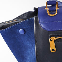 Celine Trapeze Medium Blue/Navy