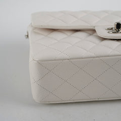 Chanel Caviar Small Double Classic Flap White 30 series