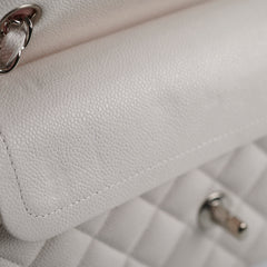 Chanel Caviar Small Double Classic Flap White 30 series