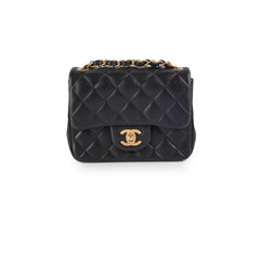 Chanel Mini Square Lambskin Black