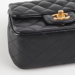 Chanel Mini Square Lambskin Black