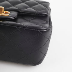 Chanel Mini Square Lambskin Black