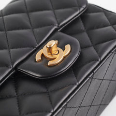 Chanel Mini Square Lambskin Black