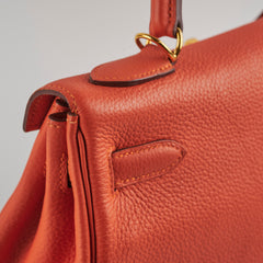 Hermes Kelly 32 Feu T Stamp