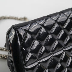 Chanel Just Mademoiselle Patent Bowling Black Bag