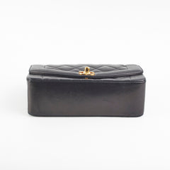 Chanel Small Diana Lambskin Black Flap Bag - Series 2