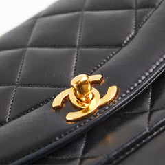 Chanel Small Diana Lambskin Black Flap Bag - Series 2