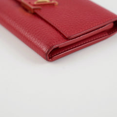 Louis Vuitton Capucines Compact Wallet Red