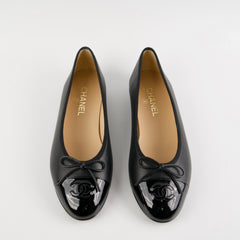 Chanel Ballet Flats Size 40 Black