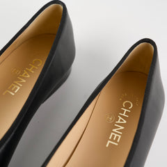 Chanel Ballet Flats Size 40 Black