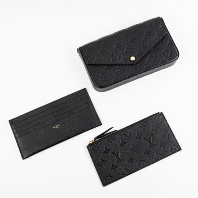 Louis Vuitton Monogram Empreinte Felicie Pochette Black - THE PURSE AFFAIR