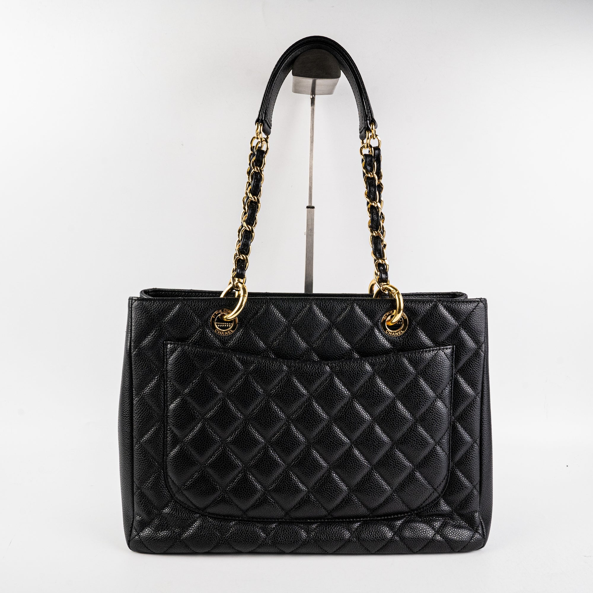 Chanel GST Grand Shopping Tote Caviar Black - THE PURSE AFFAIR