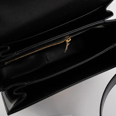 Celine Triomphe Medium Black Crossbody Bag