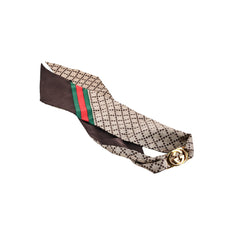 Gucci GG Gold Buckle Scarf Twilly