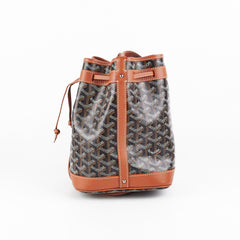 ITEM 2 - Goyard Petite Flot Bucket Bag Black/Tan