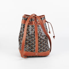 ITEM 2 - Goyard Petite Flot Bucket Bag Black/Tan