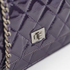 Chanel Reissue Patent Wallet On Chain WOC Purple