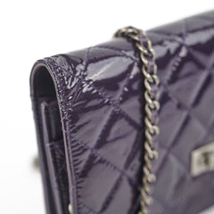 Chanel Reissue Patent Wallet On Chain WOC Purple