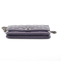 Chanel Reissue Patent Wallet On Chain WOC Purple