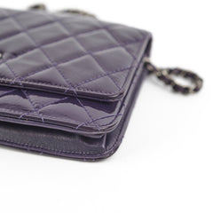 Chanel Reissue Patent Wallet On Chain WOC Purple