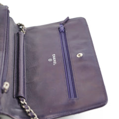 Chanel Reissue Patent Wallet On Chain WOC Purple